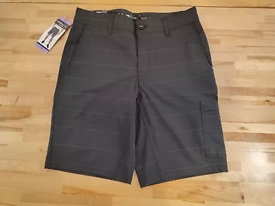 O'Neill Men's Hybrid Quick Drying Drawstring Crossover Shorts Black Size 30 • $20.29