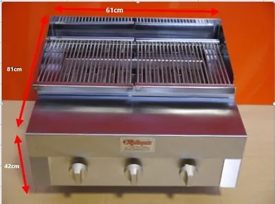 £600 • Buy Commercial CharGrill Charcoal Full Griddle Flame Grill Kebab Burger Steak Fish 