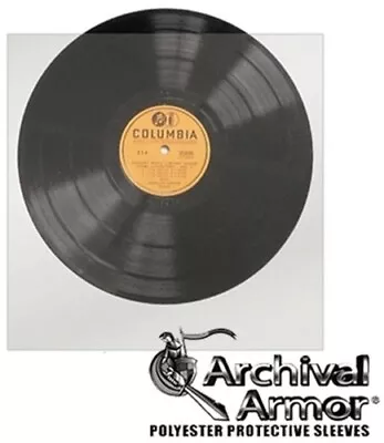 Bags Unlimited S1010R - 10 Inch 78 RPM Record Sleeves - No Flap 10 Count (Clear) • $17.84