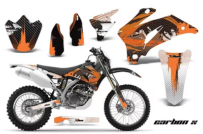 Dirt Bike Graphics Kit Decal Wrap For Yamaha WR250F 07-14 WR450F 07-11 CARBONX O • $169.95