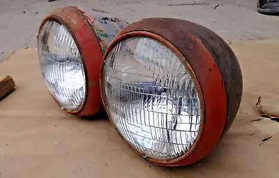 $450 • Buy 1939 1940 Chevy Truck HEADLIGHT ASSEMBLIES Original GM Pair SEALED BEAM 1937-38