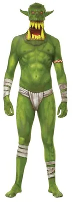 Morph Jaw Dropper Green Adult Costume Monster Morphsuit Alien Warrior Halloween • $36.99