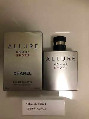 Chanel Allure Homme Sport 100ml EDT ***EMPTY BOTTLE With BOX*** See Description • $18