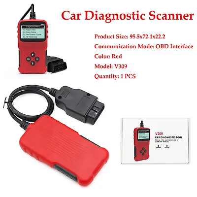 $19.46 • Buy 9V~16V Car Diagnostic Scanner Engine Fault Code Tester OBD2 Scanner Code Reader