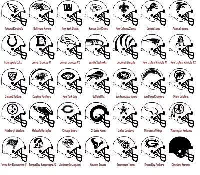 NFL Logo Vinyl Decal Sticker Car Window Wall Art National Football League Sport • $5.29