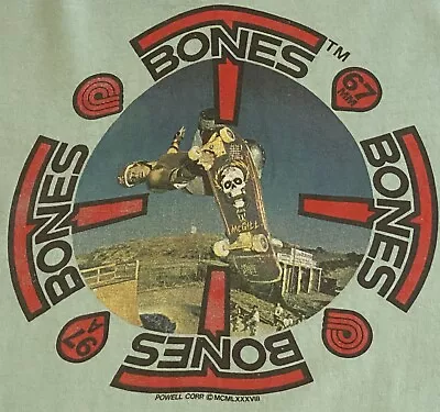 VINTAGE 80's 1988 POWELL PERALTA T-BONES MIKE MCGILL SKATE SKATEBOARD T-SHIRT • $549.95