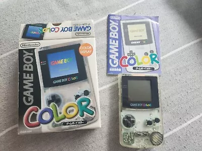 Nintendo Game Boy Color Console - Clear With Original Box • $110