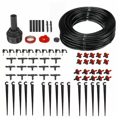 71Pcs Micro Drip Irrigation System Hose Kit Set DIY Plant Flower Watering Garden • £9