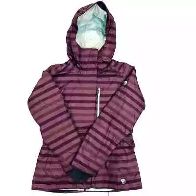 Mountain Hardwear Ski Snowboard Jacket Women's L Purple Dry Thermal Q Insulated • $32.99