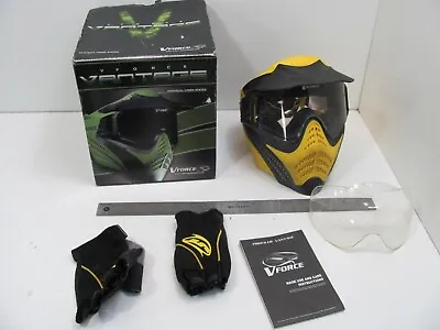 V-Force Vantage YELLOW Paintball Mask W/ BOX • $32.22