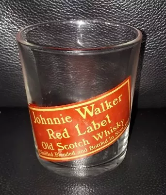 Collectable Johnnie Walker Red Label Scotch Whisky Glass In Great Used Condition • $18