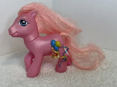 My Little Pony Pinkie Pie With 3D Balloons G3 2006 Pink Horse Pink Sparkle Tail • $7.61