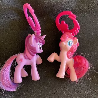 2012 Hasbro My Little Pony Lot Of 2 Keychains McDonalds Pinkie Pie Starstrong • $10