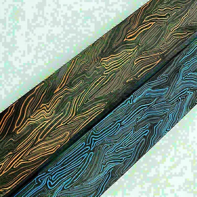 G-10 Tool DIY Handle Patch Blank Scales Composite Resin Damascus Pattern Decor • $16.03