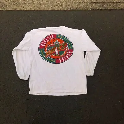 NBA Seattle Supersonics Logo Graphic Vintage T Shirt • $39.99