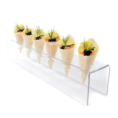 £14.99 • Buy Ice Cream Cone Stand Display Candy Sushi Wedding Buffet Holder 6 Holes Tray 41cm