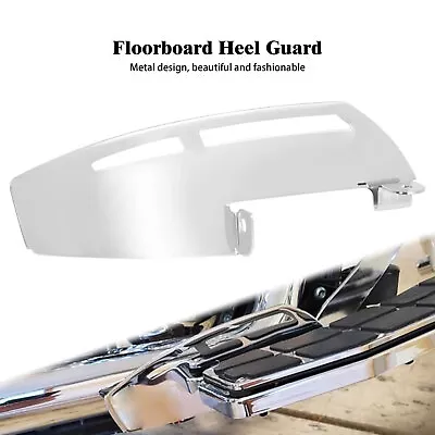 Motorcycle Chrome Rider Footboard Heel Guard Fit For Harley Touring Softail FLD • $18.99