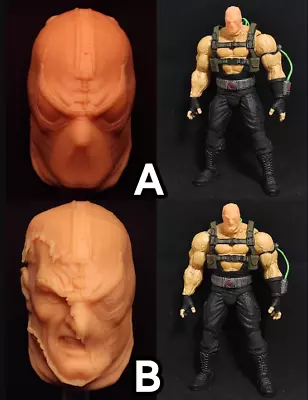 McFarlane Size Unpainted Mask Ver. Bane Head Carved 1/12 Scale Model Toys • $32.36