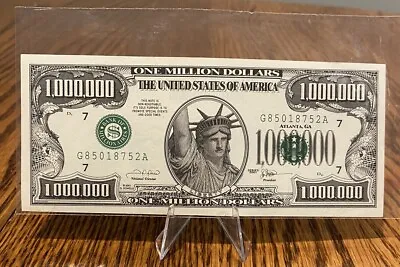 $1000000 One Million Dollar Bill Liberty Rushmore 2001 Vintage FANTASY NOTE • $1.49