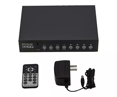 InstallerCCTV 4CH Color Video Quad Multiplexer W/Loop DVR Camera Video Processor • $74.49