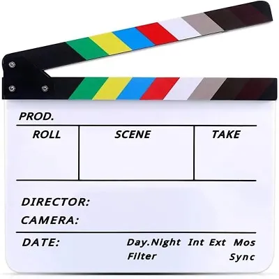 Lynkaye Movie Film Video Clapboard Irector'S Cut Action Scene Clapper BoardMovi • $17.45