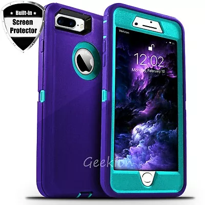 For IPhone 6 7 8 Plus SE 2020 Shockproof Rugged Case Cover + Screen Protector • $8.89