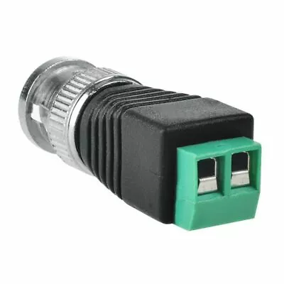 Male Coax CAT5 To Coaxial BNC Cable Connector Adapter Camera CCTV Video Balun US • $3.99