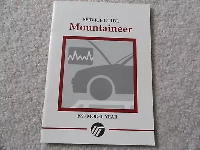 1998 Mercury Mountaineer  Service Guide Owners Manual Supplement • $9.95