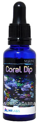 NT LABS CORAL DIP 30ml PARASITE REMOVER SAFE FOR CORAL MARINE REEF AQUARIUM TANK • £11.99