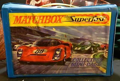 Vintage Matchbox Superfast Collectors Mini Case Hold (24) Vehicles 9.5 X6.5 X3  • $44.99