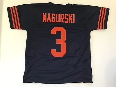 UNSIGNED CUSTOM Sewn Stitched Bronko Nagurski Blue Jersey - M L XL 2XL • $35.99