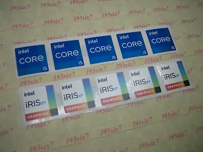 5 Pcs Iris Xe Graphics Sticker + 5 Pcs Core I5 11th Gen Sticker (#202202082053) • $8.88