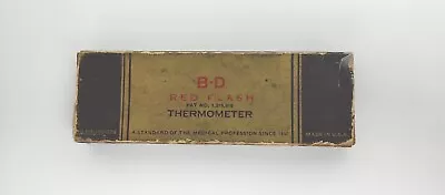 Vintage Red Flash BD TR102 Thermometer Original Box.  • $85