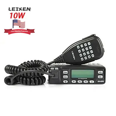 Leixen VV-898 VHF UHF Dual Band Ham MINI Car Trunk Mobile Radio Transceiver 10W • $65
