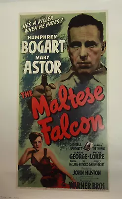 Vintage Movie Poster Humphrey Bogart In The Maltese Falcon Dated 1978 18  X 24  • $26