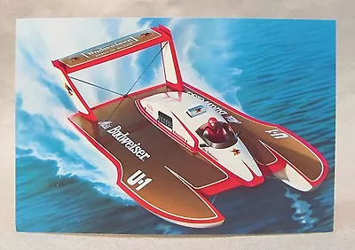 1985 BUDWEISER Promo Color Card Picture Print Hydroplane Boat Racing • $12.99
