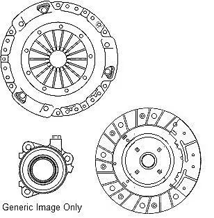 Clutch Kit 3pc (Cover+Plate+CSC) Fits VAUXHALL ZAFIRA B 2.0 05 To 14 Z20LER NAP • $189.88