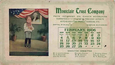 Advertising Blotter Montclair Trust Company Montclair New Jersey NJ 1906 • $12.95