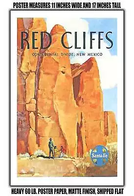 11x17 POSTER - 1948 Red Cliffs Continental Divide New Mexico Santa Fe • $27.63