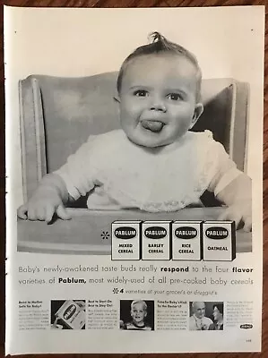 Pablum Baby Food 1953 Advert 1950s Original Vintage Print Retro Art Cereal • $5