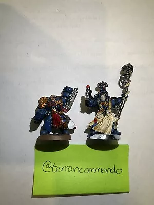 Warhammer 40k Space Marines Ultramarines Marneus Calgar And Tigurius Finecast • $27.50