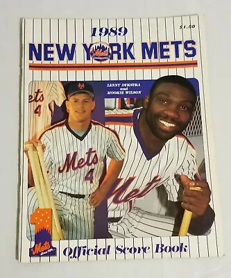 NEW YORK METS 1989 Official Score Book Scorecard Mets/Expos • $13.18
