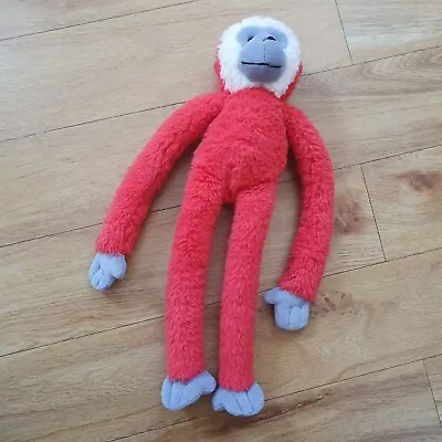 Keel Toys Red Hanging Monkey 14  Long Plush Soft Toy  Comforter Ape Chimp • £19.99