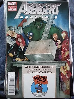 Avengers Assemble #1 Mile High Comics Variant Mirco Pierfederici Bendis Bagley • $10