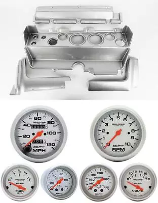 70-74 Mopar E-Body Silver Dash Carrier Auto Meter Ultra Lite Mechanical Gauges • $1089.95