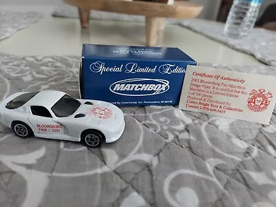 Matchbox 1997 Viper White Promo 2001 Bloomsburg Fair Spec. Limited Car In Box • $15.99