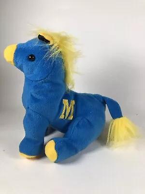 Madeira City School Plush Blue Yellow Mascot Beanie 6.5” Stuffed Animal Toy Ohio • $4.99