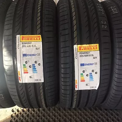 2 X 225/40 R18 92Y 2553518 PIRELLI X2 PIRELLI Powergy NEW TYRES • £400