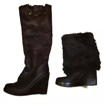 Michael Kors Women's Size 7.5 Knee High Fur Lined Boots  • $55