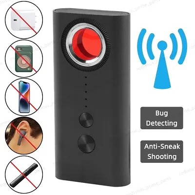 Anti Spy Detector Hidden Camera Finder Wireless Signal Alarm Scanner • $14.99